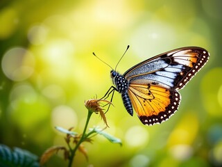 Fototapeta premium Butterfly Wings - Detailed Closeup - Ecological Scene