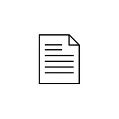 Blank document with lines displayed in a minimalist style  