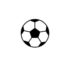 Fototapeta premium Soccer ball icon on a white background 
