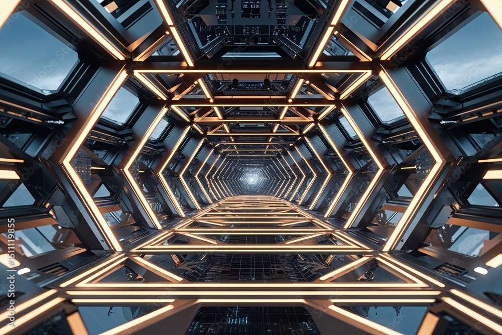 Aufkleber innovative technology-driven framework background design