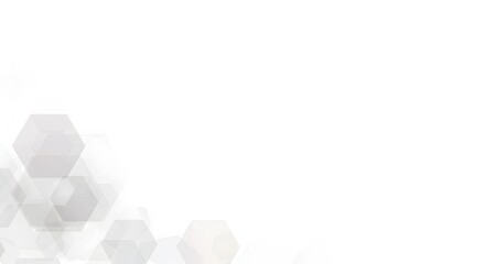 Abstract Hexagon Pattern on White