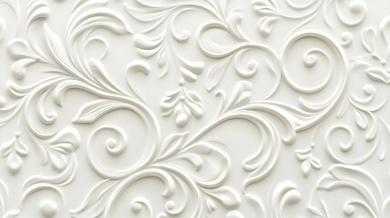 Ornate white relief pattern (2)