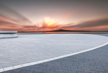 Road sunset cloud park landscape mountain nature outdoor travel
