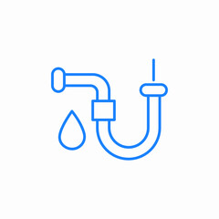 plumbing pipes icon sign vector