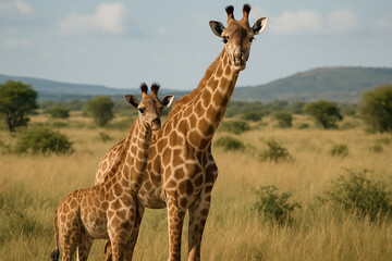 Obraz premium giraffe in the wild