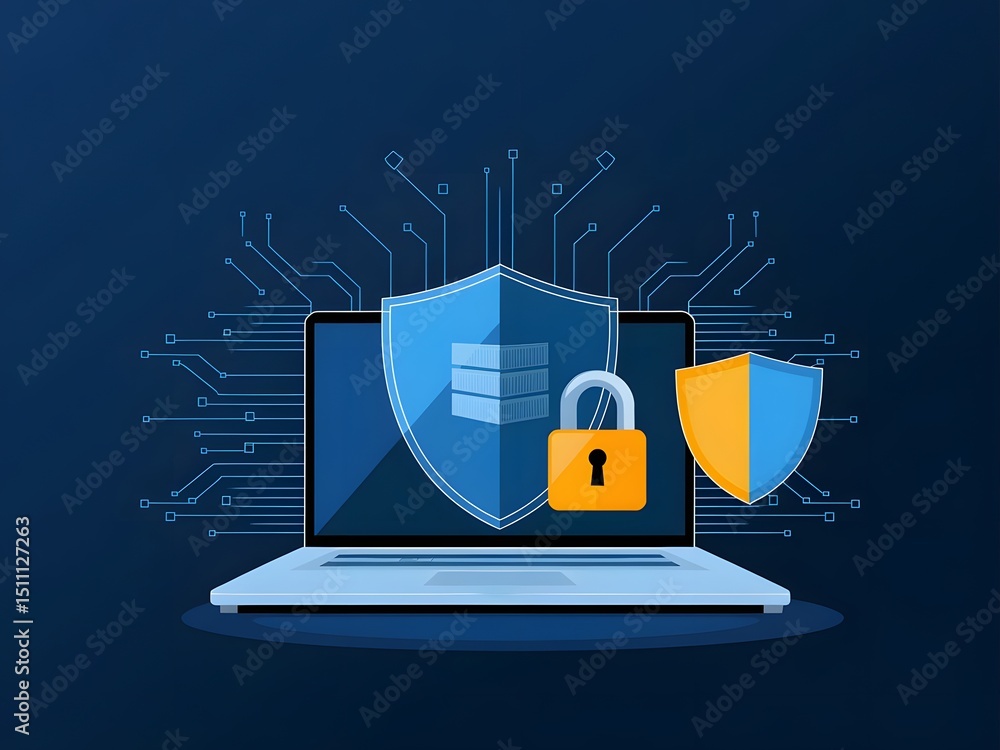 Aufkleber cybersecurity protection secure your data with robust online security measures