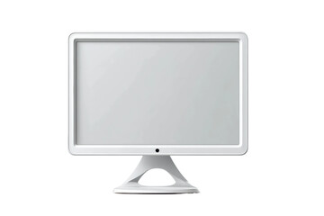 PNG Modern minimalist white computer monitor on white background