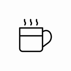 Obraz premium steaming cup icon sign vector