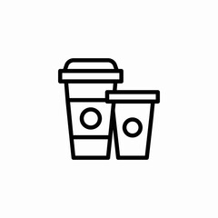 two coffees icon sign vector