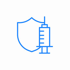 vaccine safety icon sign vector