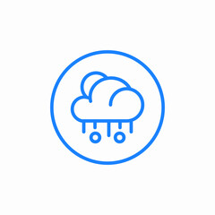 weather sun cloud meteorology forecast hail icon sign vector