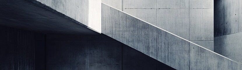 Fototapeta premium Geometric Concrete Block Arrangement with Depth and Texture