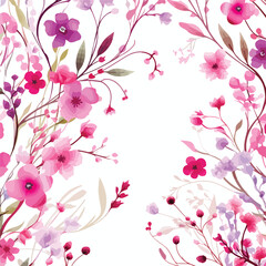 Feminine Women's Day Pink Greeting Card Vector Illustration for Graphic Design Projects