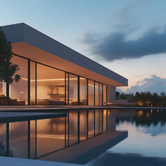 Tranquil Pool with Stunning Reflection