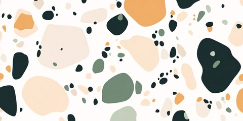 Colorful Abstract Terrazzo Pattern
