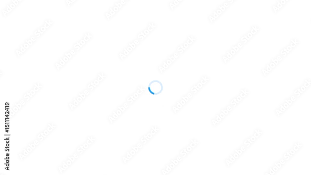 Poster white screen loading indicator clean animation