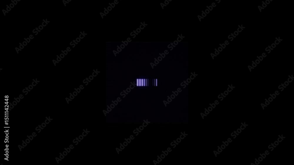 Poster elegant loading animation on black screen