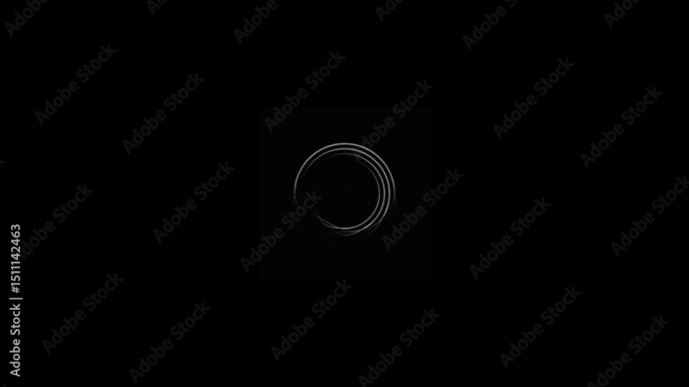 Poster smooth circular loading animation | black backdrop