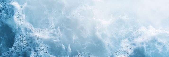 Fototapeta premium Aerial View of Ocean Waves Crashing