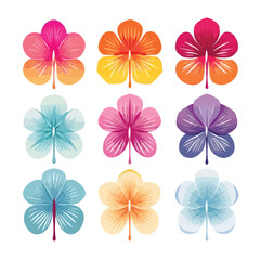 Illustration of Flower Petal Natural Pictogram Vector for Graphic Design Projects