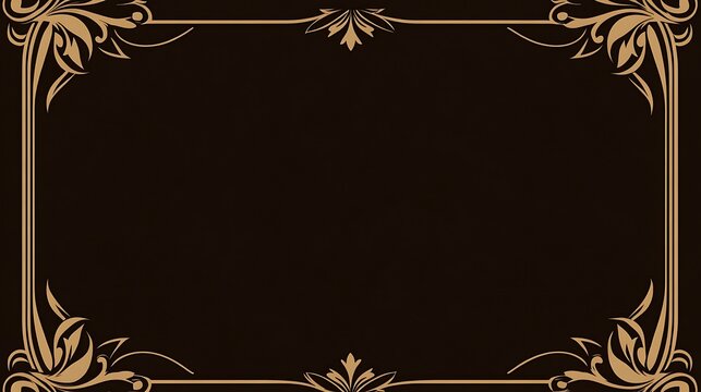 Ornate Dark Brown Frame
