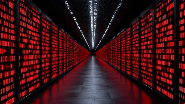 Red Data Center: A Glimpse into the Heart of Digital Infrastructure