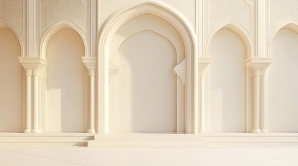 Obraz premium Beige arched entryway