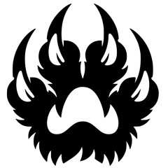 Tiger claw silhouette