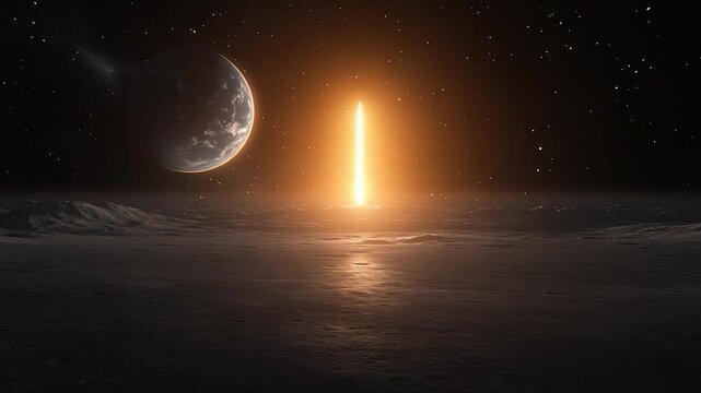 Alien Planet Sunrise: A Celestial Spectacle