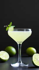 Refreshing Florida Key Lime Martini Miami tart citrus cocktail tropical adult beverage