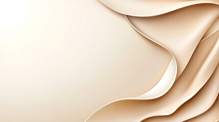 Beige flowing fabric folds