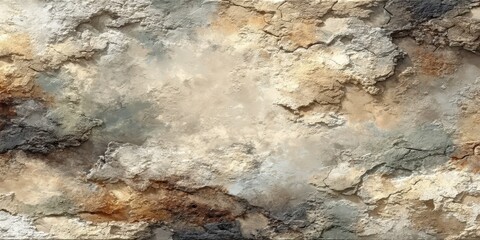 Fototapeta premium Close-up of a textured rocky and weathered surface