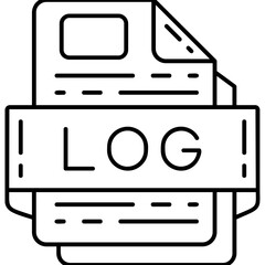 LOG file format Icon