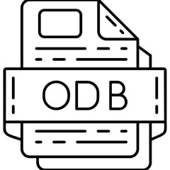 ODB file format Icon