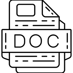 DOC file format Icon