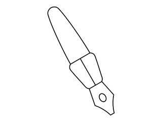 fountain pen icon line art