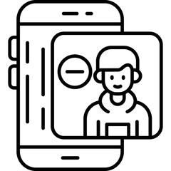 Fototapeta premium Remove user Icon