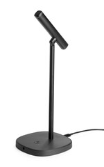 One microphone on white background. Professional audio equipment