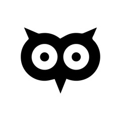 owl glyph icon
