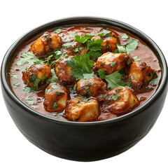 Fototapeta premium Authentic paneer butter masala, a flavorful and creamy Indian dish, served in bowl