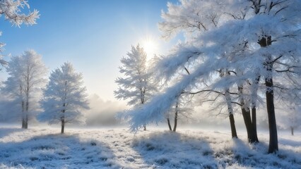 Obraz premium winter, snow, tree