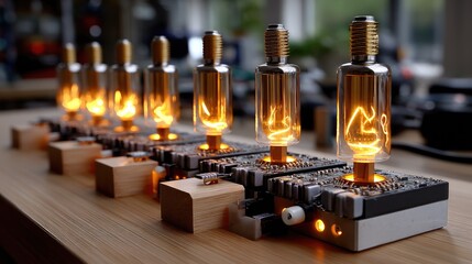 Creative filament light installations