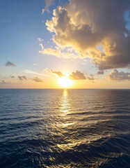 Obraz premium Beautiful sunset, horizon, wonderful seascape - 아름다운 일몰, 수평선, 멋진 바다 풍경
