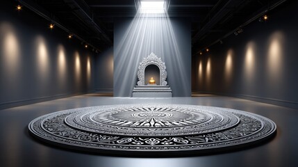 Elegant interior gallery space design