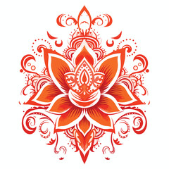 Detailed Hinduism Symbol Vector Illustration for Spiritual Designs and Decorations