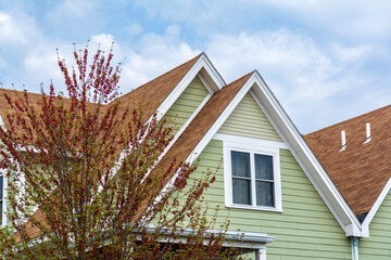 Charming family home with unique roofline and tranquil ambience in Brighton, Massachusetts, USA

