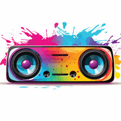 Professional Vector Illustration of Wireless Speaker Technology for Graphic Design Projects