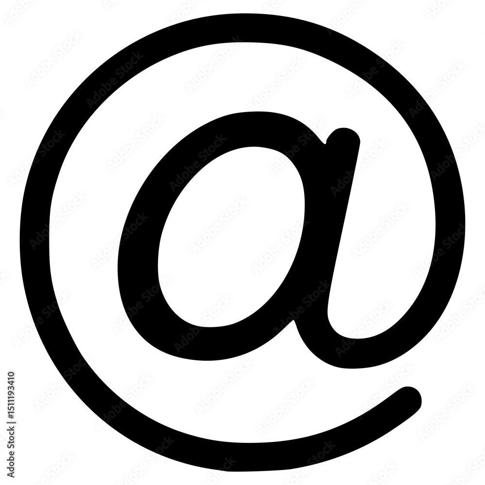 Poster symbol representing email communication used in digital contexts