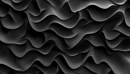 Obraz premium Dark, flowing, textured ripples