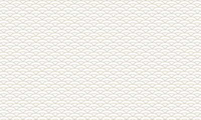 茶色い和風の2本線でできた扇模様